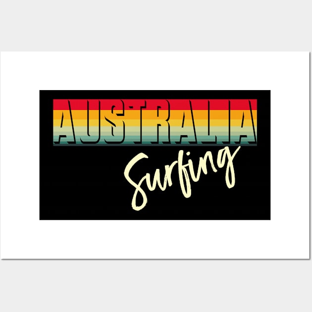 Australi Surfing Wall Art by TSHIRT PLACE